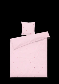 JUNA Daisy Sengetøy 140x200 cm pink/rød DK