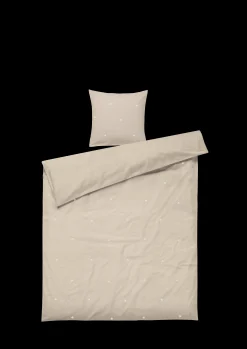 JUNA Daisy Sengetøy 140x200 cm sand/hvit DK