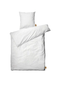 JUNA Diamant Sengetøy 150x210 cm hvit SE