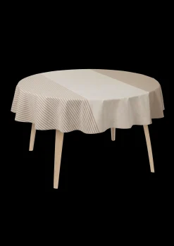 JUNA Lines Duk runde Ø160 cm sand