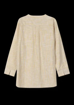 JUNA Monochrome Lines Ida shirt XS oker/hvit