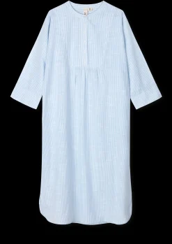 JUNA Monochrome Lines Sonja dress XS lys blå/hvit