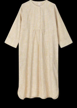 JUNA Monochrome Lines Sonja dress XS oker/hvit