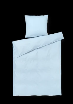 JUNA Monochrome Sengetøy 140x200 cm lys blå NO