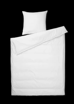JUNA Monochrome Sengetøy 140x220 cm hvit NO