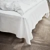 JUNA Percale Flatt laken 240x260 cm hvit