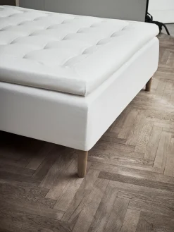 JUNA Percale Konvoluttlaken 90x200 cm hvit