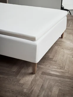 JUNA Percale Konvoluttlaken 180x210 cm hvit