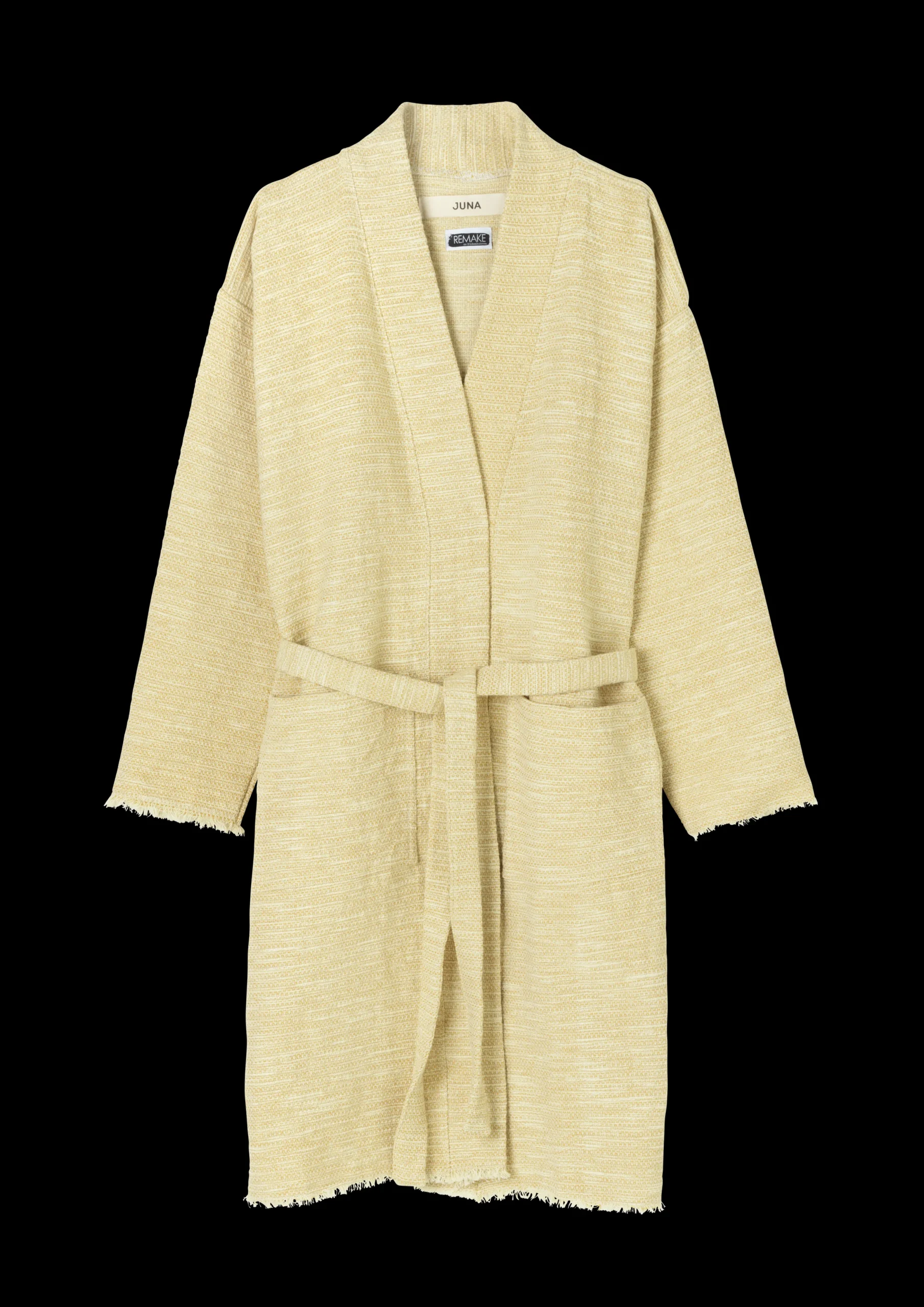 JUNA Reflection Bathrobe Jenda shorts one size sennep