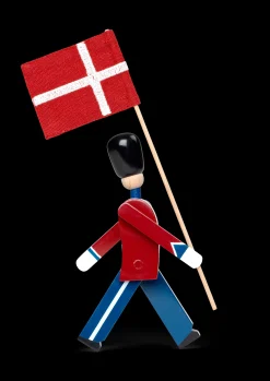 Kay Bojesen Fanebærer mini rød/blå/hvit
