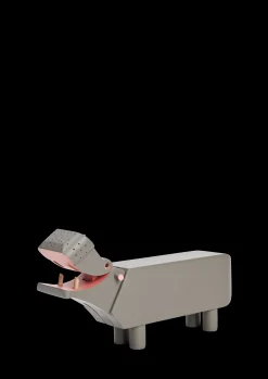 Kay Bojesen Flodhest H9 cm grå