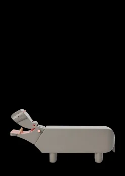 Kay Bojesen Flodhest H9 cm grå