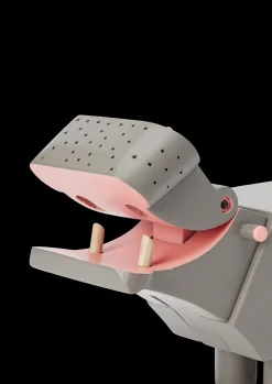 Kay Bojesen Flodhest H9 cm grå