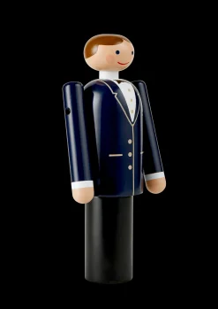 Kay Bojesen Groom Groom H18 cm blå/sort/hvid - Kjøb her