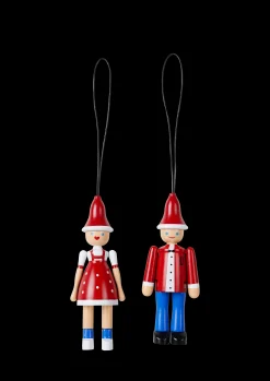 Kay Bojesen Julepynt, Jule-Ole og Jule-Lise rød/blå/hvit