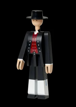 Kay Bojesen Norsk Bunad Mann sort/rød/hvit - Kjøb her