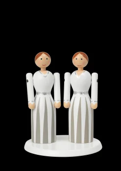 Kay Bojesen Plattform til brudeparet hvit - Kjøp nå