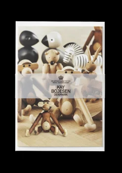 Kay Bojesen Postcard Mini monkey, front A6 mixed wood