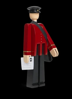 Kay Bojesen Postmann sort/rød