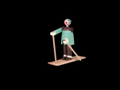 Kay Bojesen Skiløper Boje, gutt multi