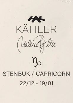 Kähler Astro Capricorn H25 hvit