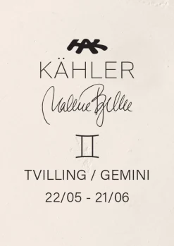 Kähler Astro Gemini H24 hvit