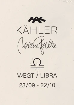 Kähler Astro Libra H28 hvit