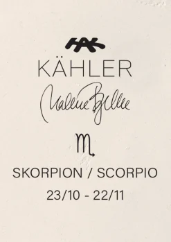 Kähler Astro Scorpio H14 hvit