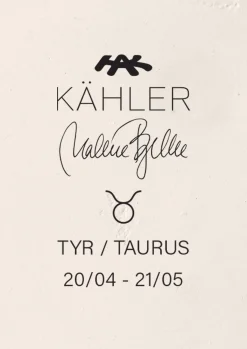Kähler Astro Taurus H12 hvit