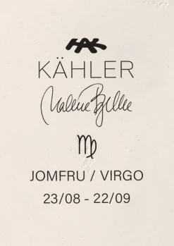 Kähler Astro Virgo H21 hvit