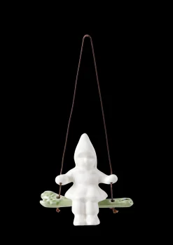 Kähler Christmas Tales Gyngende jente H8 hvit - Kjøp her