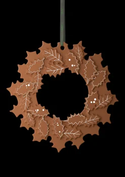 Kähler Gingerbread Julekrans Ø18.5 cm brun - Kjøp nå