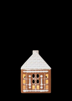 Kähler Gingerbread Lyshus liten brun