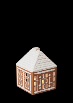 Kähler Gingerbread Lyshus liten brun
