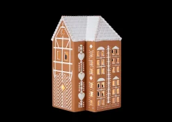 Kähler Gingerbread Lyshus stor brun - Kjøp her