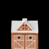 Kähler Gingerbread Lyshus Julestall H11.5 brun - Kjøp nå