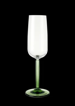 Kähler Hammershøi Champagneglass 24 cl grønn 2 stk.