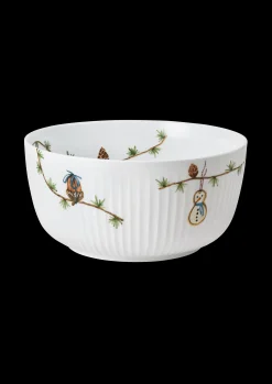 Kähler Hammershøi Christmas Skål Ø21 cm hvit m. deko