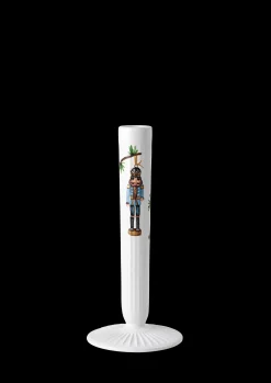 Kähler Hammershøi Christmas Lysestake H20 hvit m. deko