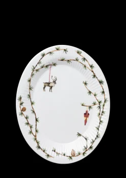 Kähler Hammershøi Christmas Oval bord skål 34x27