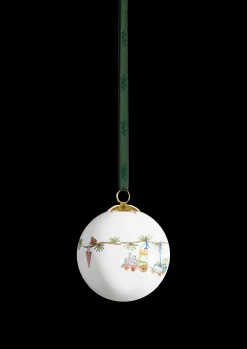 Kähler Hammershøi Christmas Kule 2024 Ø6 cm hvit m. deko