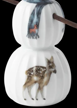 Kähler Hammershøi Christmas Snømann H11,5 hvit m. deko