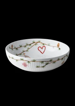 Kähler Hammershøi Christmas Skål Ø30 cm hvit m. deko
