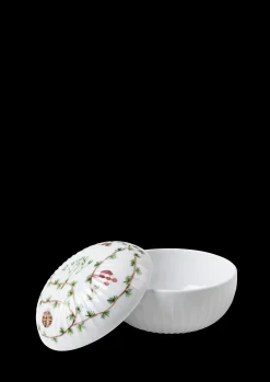 Kähler Hammershøi Christmas Bonbonnier Ø12 cm hvit m. deko