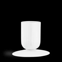 Kähler Hammershøi Lysestake til kubbelys medium hvit