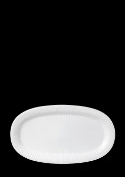 Kähler Hammershøi Oval serveringsfat 40x22.5 hvit - Kjøb her