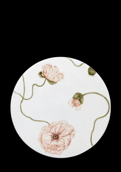 Kähler Hammershøi Poppy Kakefat Ø30 cm hvit m. deko