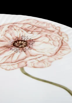 Kähler Hammershøi Poppy Kakefat Ø30 cm hvit m. deko