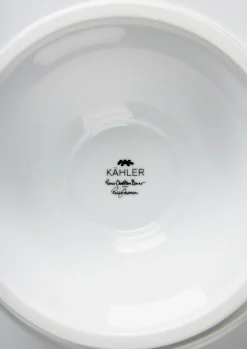 Kähler Hammershøi Poppy Kakefat Ø30 cm hvit m. deko