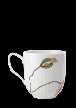 Kähler Hammershøi Poppy Krus 33 cl hvit m. deko